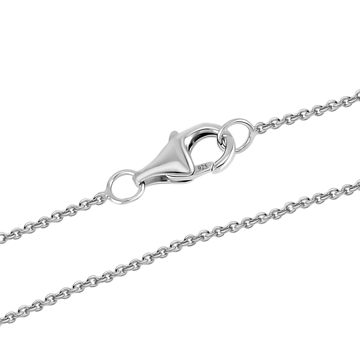 RADIANTA GRA zertifiziert Moissanit (D-VVS) Halskette ca. 45 cm 925 Silber rhodiniert ca. 3.74 ct