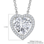 RADIANTA GRA zertifiziert Moissanit (D-VVS) Halskette ca. 45 cm 925 Silber rhodiniert ca. 3.74 ct