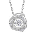 RADIANTA GRA zertifiziert Moissanit (D-VVS) Halskette ca. 45 cm 925 Silber rhodiniert ca. 0.51 ct