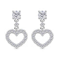 RADIANTA GRA zertifiziert Moissanit (D-VVS) Ohrringe 925 Silber rhodiniert ca. 1.00 ct