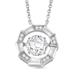 RADIANTA GRA zertifiziert Moissanit (D-VVS) Halskette ca. 45 cm 925 Silber rhodiniert ca. 1.88 ct