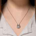 RADIANTA GRA zertifiziert Moissanit (D-VVS) Halskette ca. 45 cm 925 Silber rhodiniert ca. 1.88 ct