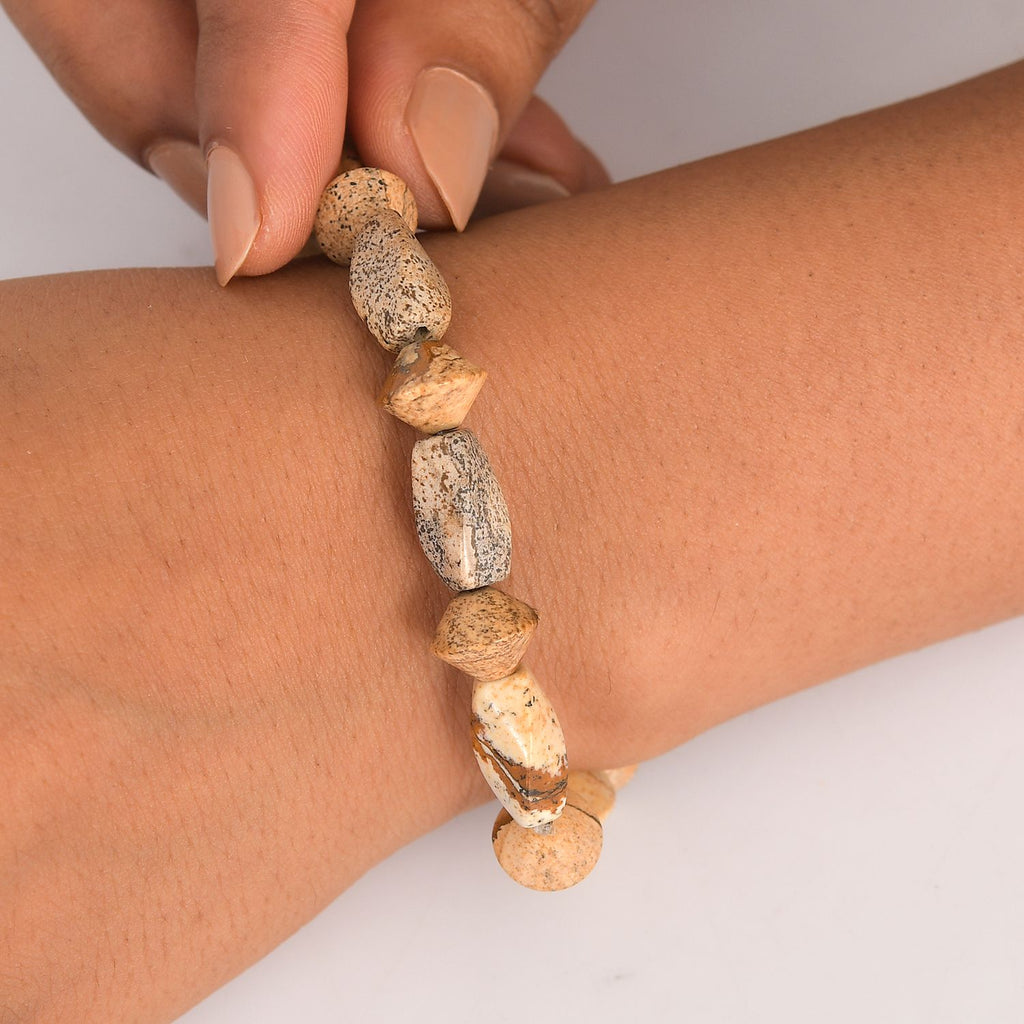 Bild Jasper Armband Flexibel (18 cm), ca. 94.00 ct