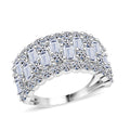 Lab Grown Diamant Ring 925 Silber Silber (Größe 20.00) ca. 3,01 ct