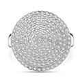 LUSTRO STELLA -   Weißer Zirkonia Ring 925 Silber rhodiniert (Größe 19.00)