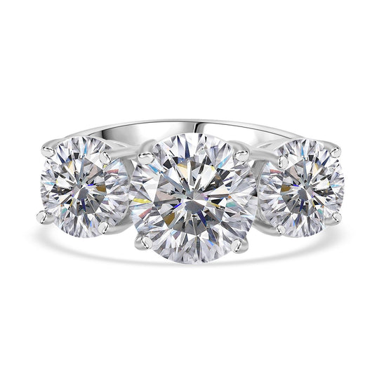 Lustro Stella Weißer Zirkonia Ring 925 Silber rhodiniert (Größe 17.00)
