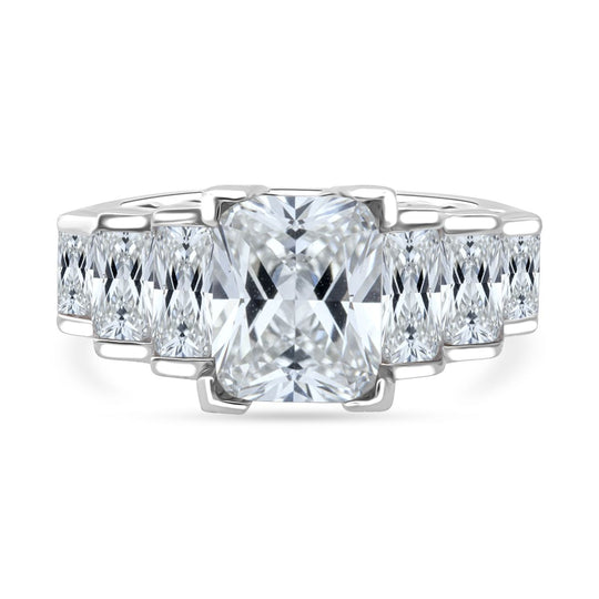 Lustro Stella Weißer Zirkonia Ring 925 Silber rhodiniert (Größe 20.00)