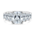 Lustro Stella Weißer Zirkonia Ring 925 Silber rhodiniert (Größe 19.00)