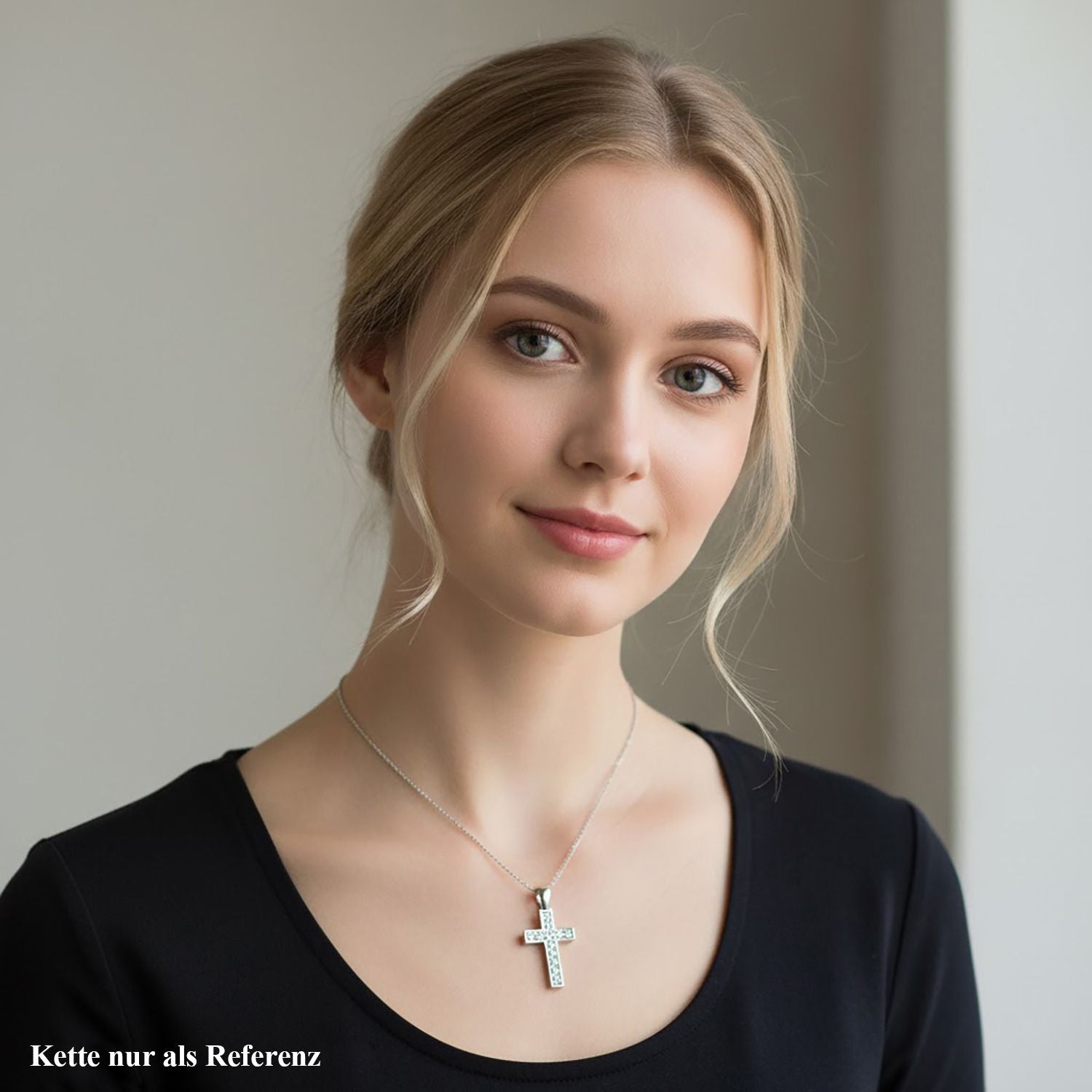 Lustro Stella Weißer Zirkonia Anhänger 925 Silber rhodiniert