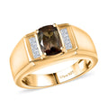 D'Joy AA Andalusit, Moissanit Ring 925 Silber 750 Gelbgold vermeil (Größe 20.00) ca. 1,57 ct