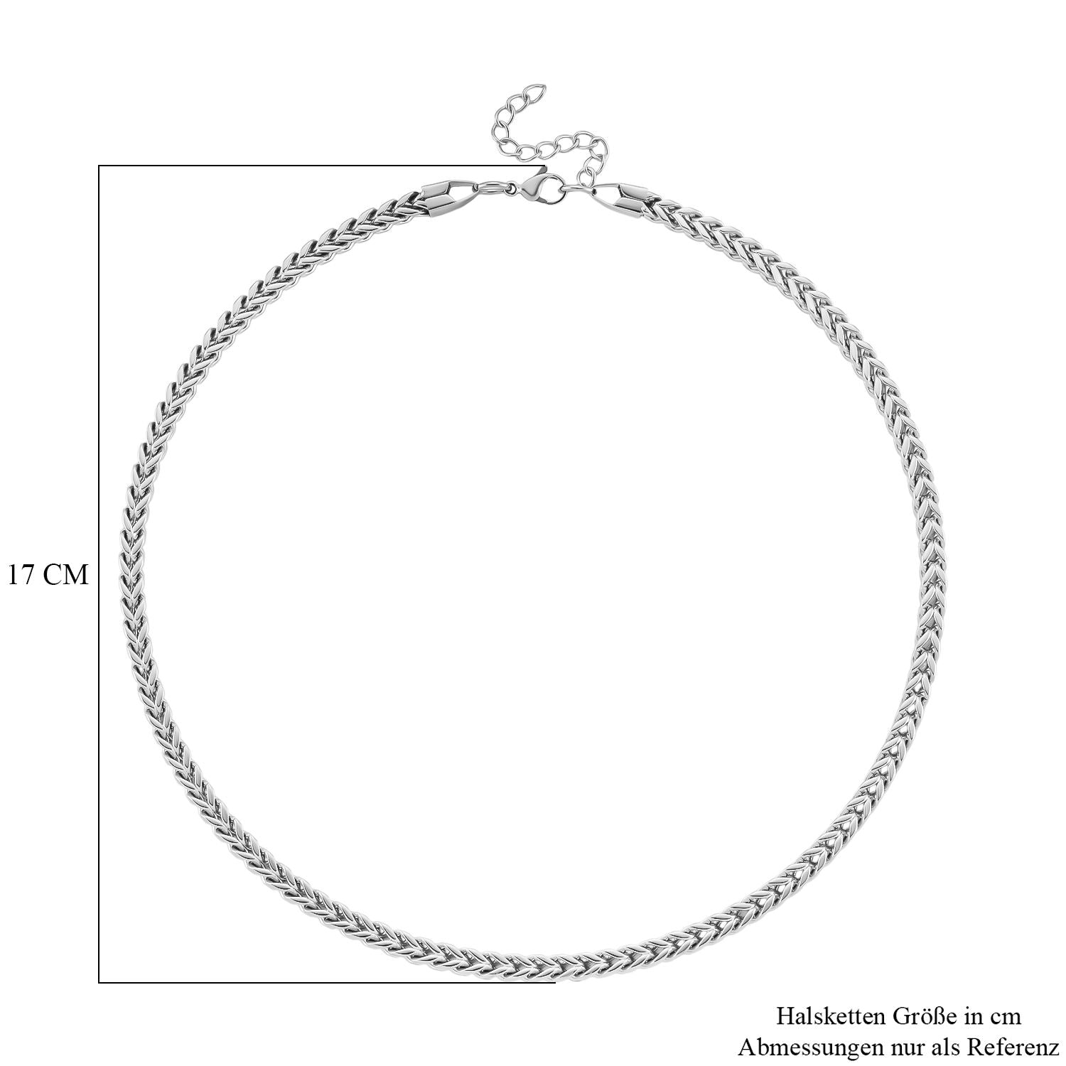 DESIGNER INSPIRIERT 3D Spiga Collier, ca. 50 cm, 316L Edelstahl