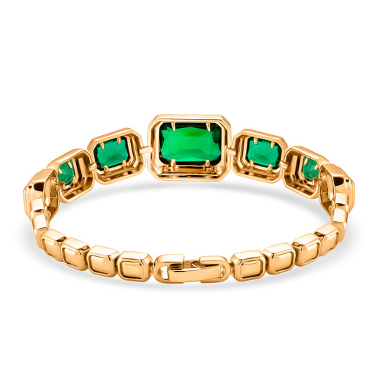 Lila Zirkonia Armband ca. 19 cm Nickelfreies Messing 6.00 ct