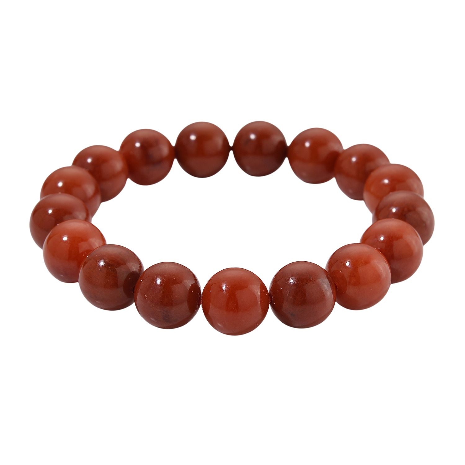 Rote Jade Armband, Flexibles, ca. 300,00 ct.