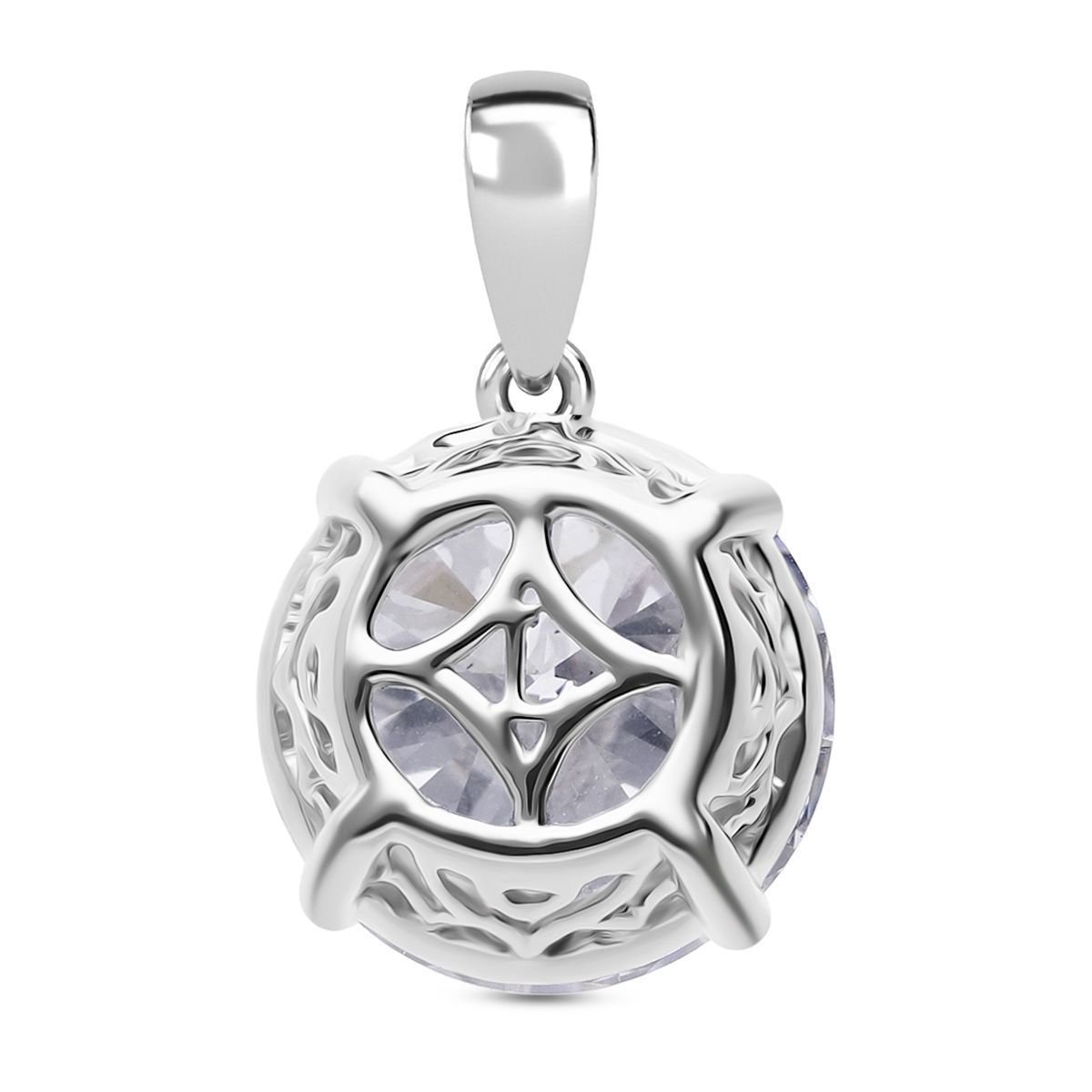 LUXURIANT DIAMOND - Lab Grown Diamant Anhänger 925 Silber Rhodiniert ca. 10,01 ct.
