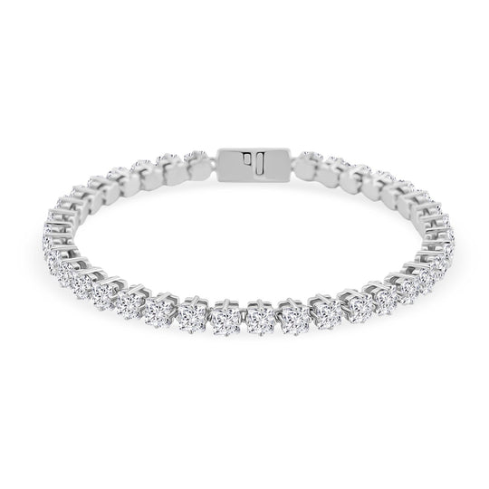 D'Joy Moissanit Armband ca. 20 cm 925 Silber 750 Gelbgold Vermeil ca. 10,57 ct.