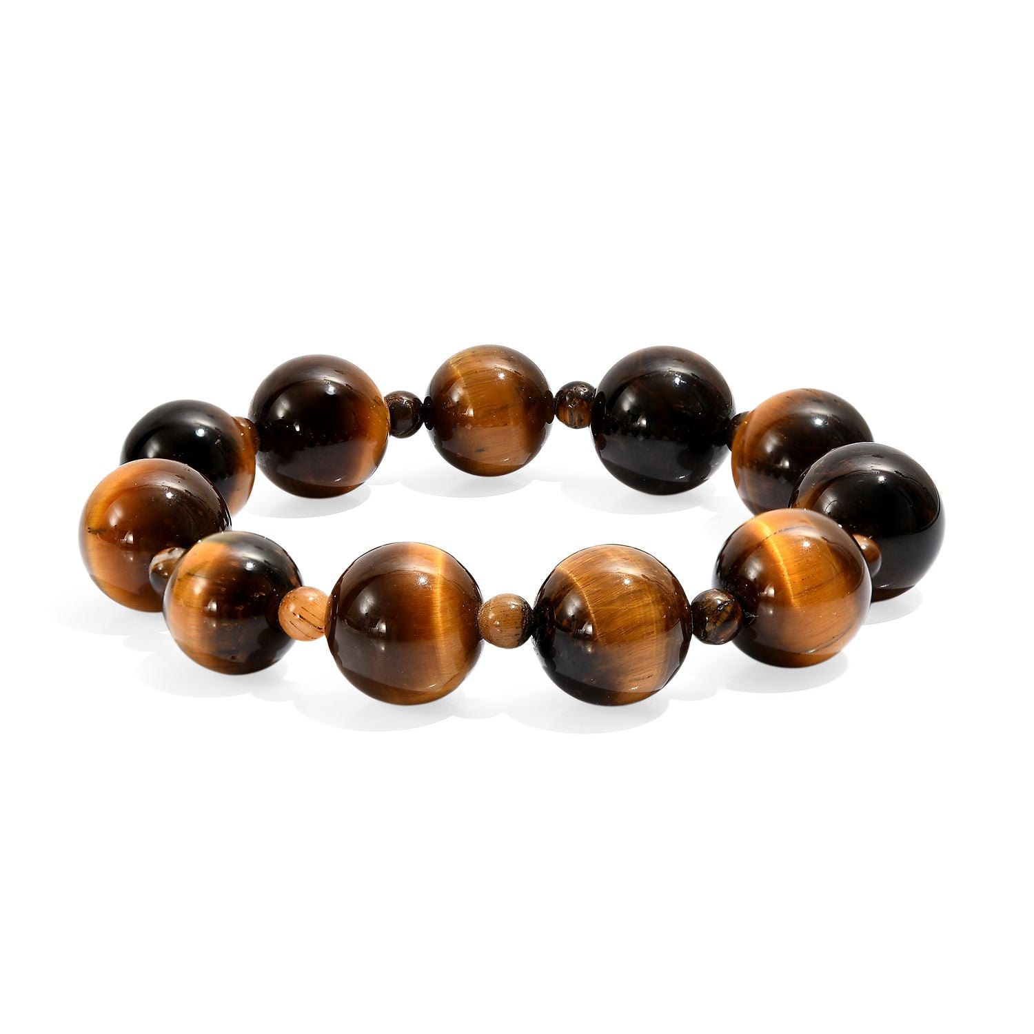 Tigerauge Armband, flexibel, ca. 285.00 ct