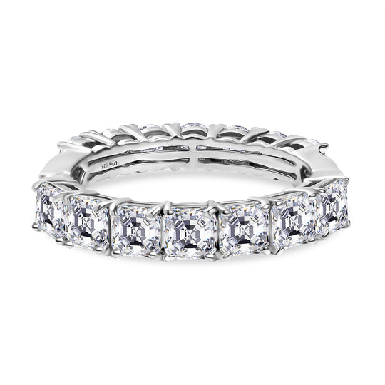 D'Joy Moissanit Ring 925 Silber rhodiniert (Größe 19.00) ca. 3,52 ct