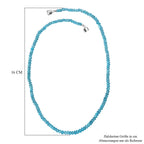 D'Joy AA Blauer Apatit Halskette ca. 45 cm 925 Silber rhodiniert ca. 84,70 ct.