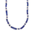 D'Joy Tansanit und natürliche, äthiopische Welo Opal 45cm Halskette - 55 ct.
