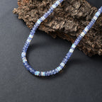 D'Joy Tansanit, Natürlicher, äthiopischer Welo Opal Halskette ca. 45 cm 925 Silber rhodiniert ca. 55,00 ct.