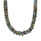 D'Joy AAA Labradorit Halskette ca. 45 cm 925 Silber rhodiniert ca. 230.00 ct