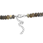 D'Joy AAA Labradorit Halskette ca. 45 cm 925 Silber rhodiniert ca. 230.00 ct