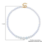 Opalite Halskette Flexibles  316L Edelstahl gelb vergoldet (7-8 Werktage Lieferzeit) ca. 200.00 ct