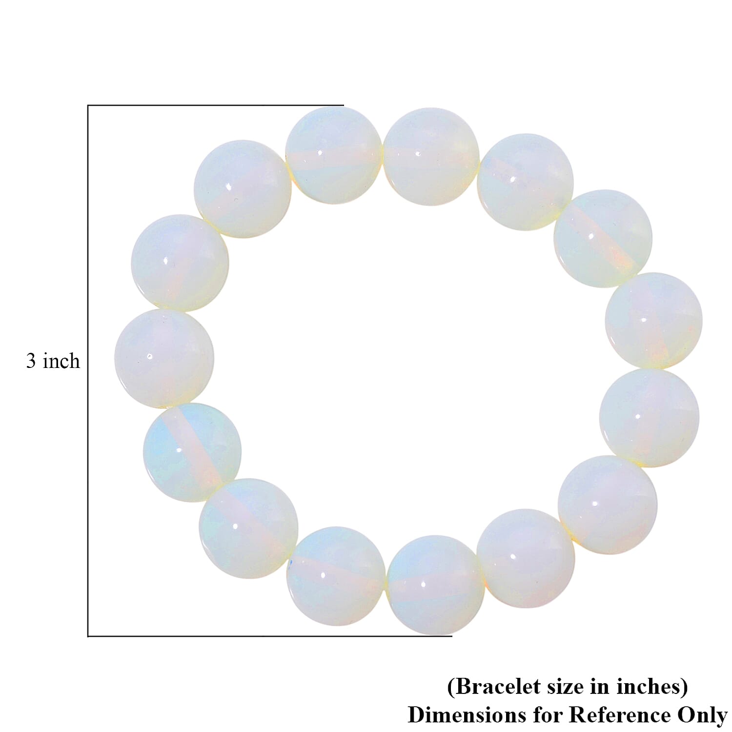 Opalite Armband Flexibles (ca. 18 - 19 cm) ca. 250.00 ct