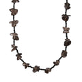 Rauchquarz und schwarze Spinell 91cm Halskette - 280 ct.