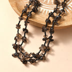 Rauchquarz, Schwarzer Spinell Kette 91 cm ca. 280.00 ct