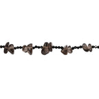 Rauchquarz, Schwarzer Spinell Kette 91 cm ca. 280.00 ct