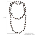 Rauchquarz, Schwarzer Spinell Kette 91 cm ca. 280.00 ct
