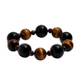 Tigerauge Armband, flexibel, ca. 262.00 ct