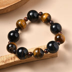Tigerauge Armband, flexibel, ca. 262.00 ct