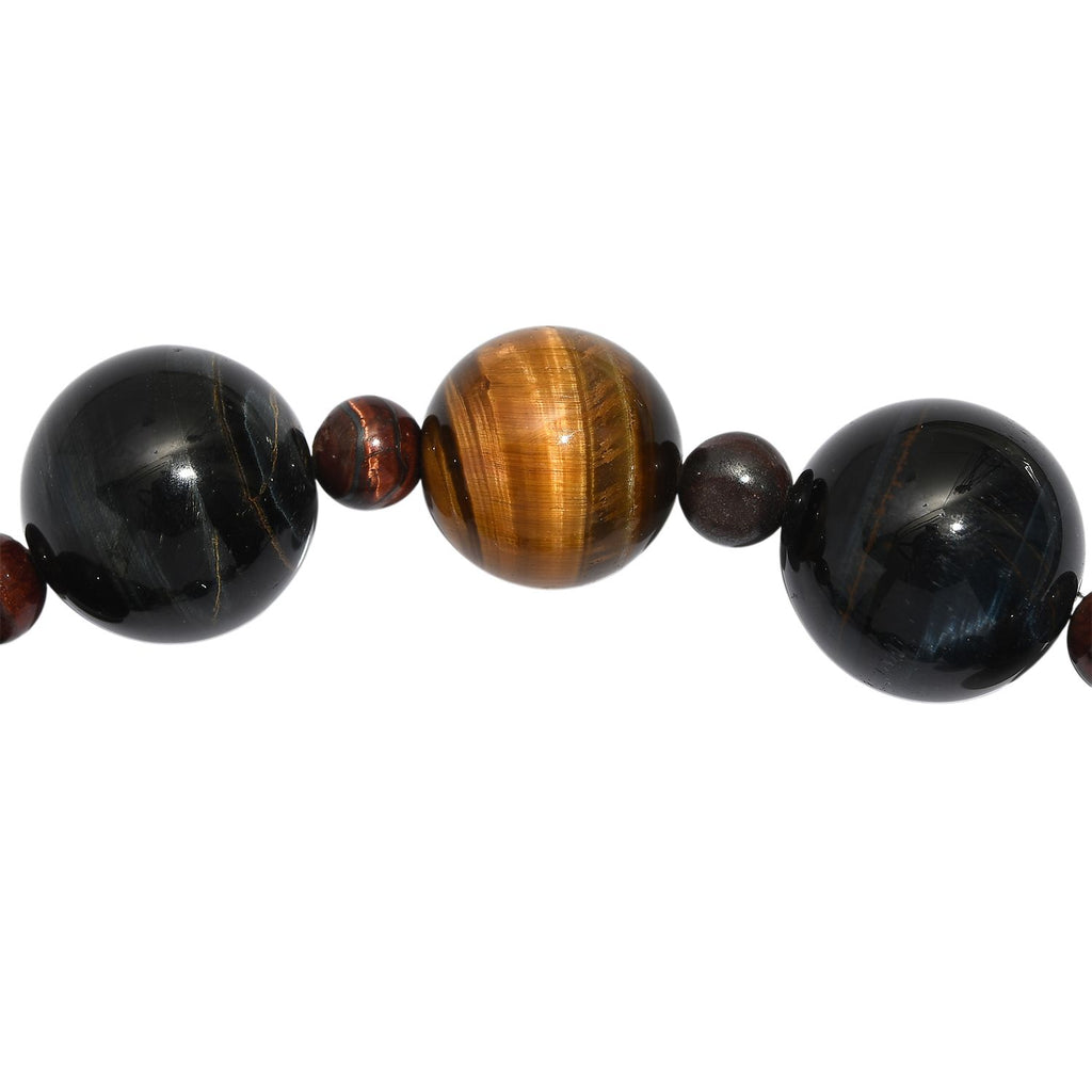 Tigerauge Armband, flexibel, ca. 262.00 ct