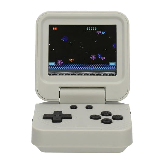 Retro-Handheld-Spielkonsole, Faltbar mit 240 der 80-ger | 2,8-Zoll-Farbdisplay, blau