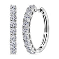 D'Joy Moissanit Ohrringe, 925 Silber rhodiniert - 1,85 ct.