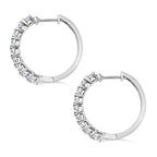 D'Joy Moissanit Ohrringe 925 Silber rhodiniert ca. 1.85 ct