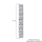 D'Joy Moissanit Ohrringe 925 Silber rhodiniert ca. 1.85 ct