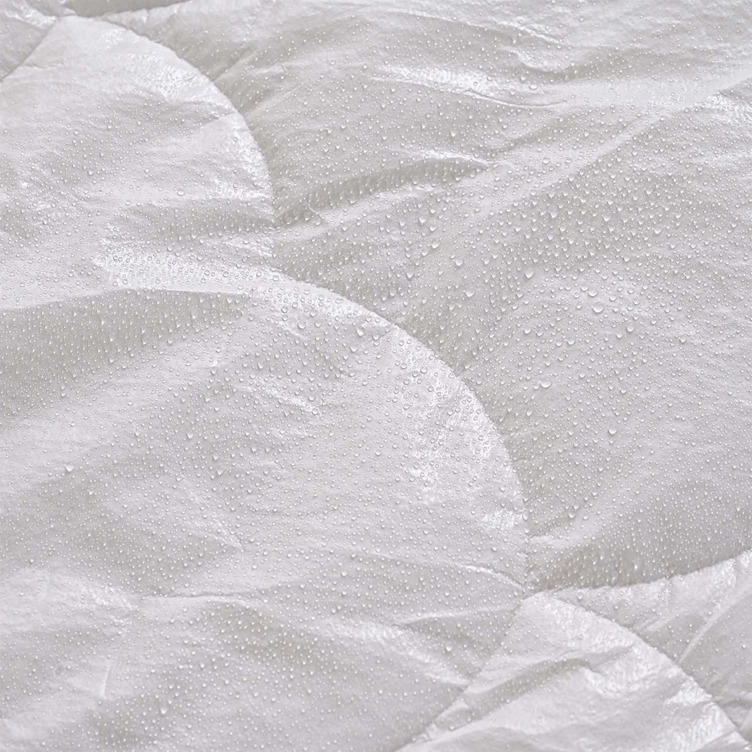 Bamboo waterproof mattress protector Fabric: 190gsm bamboo jacquard (20% bamboo fiber ,80% polyester) +0.02mmPU  Skirt : 75gsm polyester