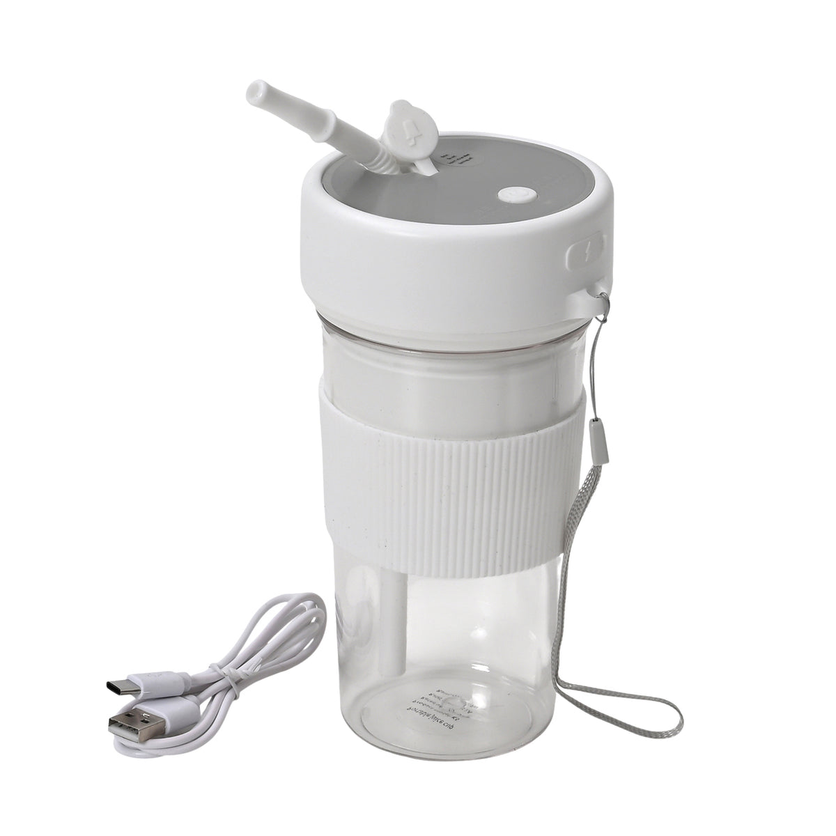 Entsafter mit Strohhalm und Deckel je 350ml