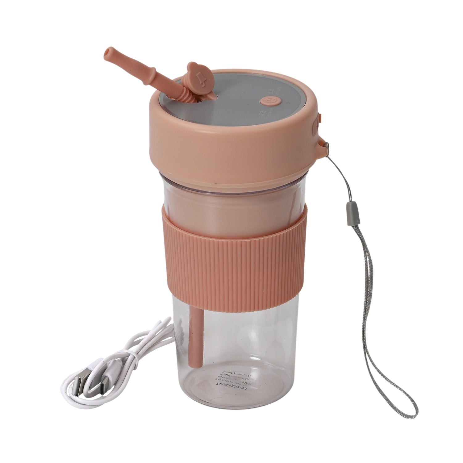 Entsafter mit Strohhalm und Deckel je 350ml