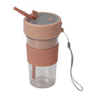 Entsafter mit Strohhalm und Deckel je 350ml