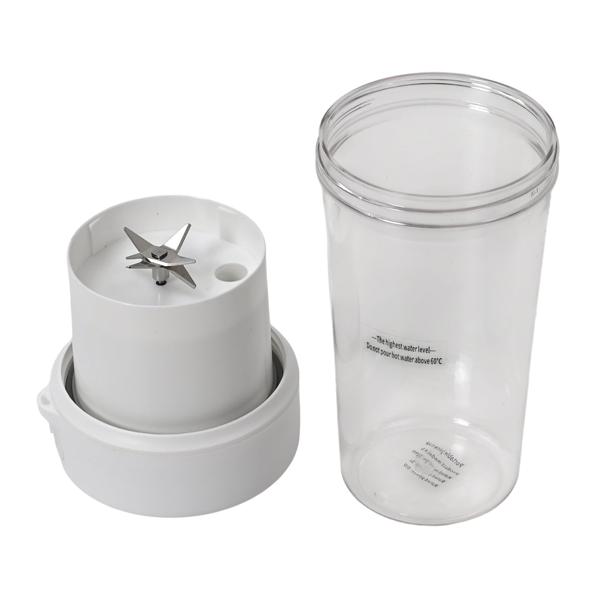 Entsafter mit Strohhalm und Deckel je 350ml