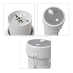 Entsafter mit Strohhalm und Deckel je 350ml
