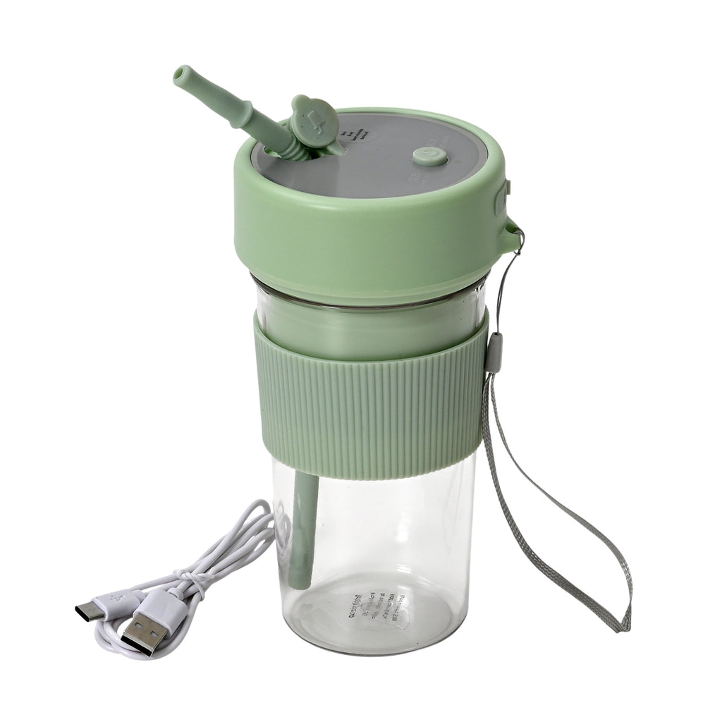 Entsafter mit Strohhalm und Deckel je 350ml