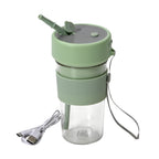 Entsafter mit Strohhalm und Deckel je 350ml