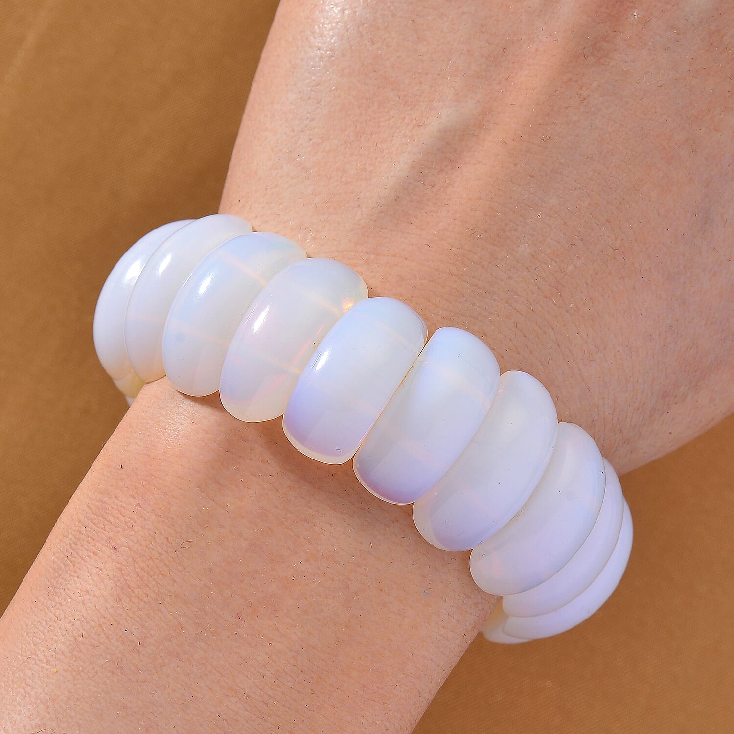 Opalite Armband Flexibles (ca. 18 - 19 cm) ca. 300.00 ct