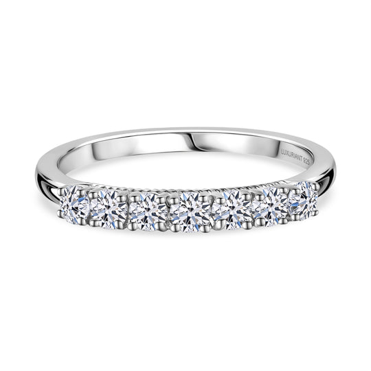 LUXURIANT DIAMOND - Lab Grown Diamant SI-GH Ring 925 Silber 750 Gelbgold Vermeil (Größe 21.00) ca. 0.50 ct