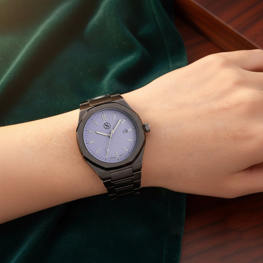 STRADA - Armbanduhr mit japanischem Uhrwerk und Datumsanzeige, Legierungsgehäuse  Sandstrahleffekt, bicolor, Goldfarben